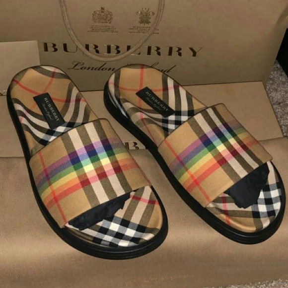 burberry slide sandals